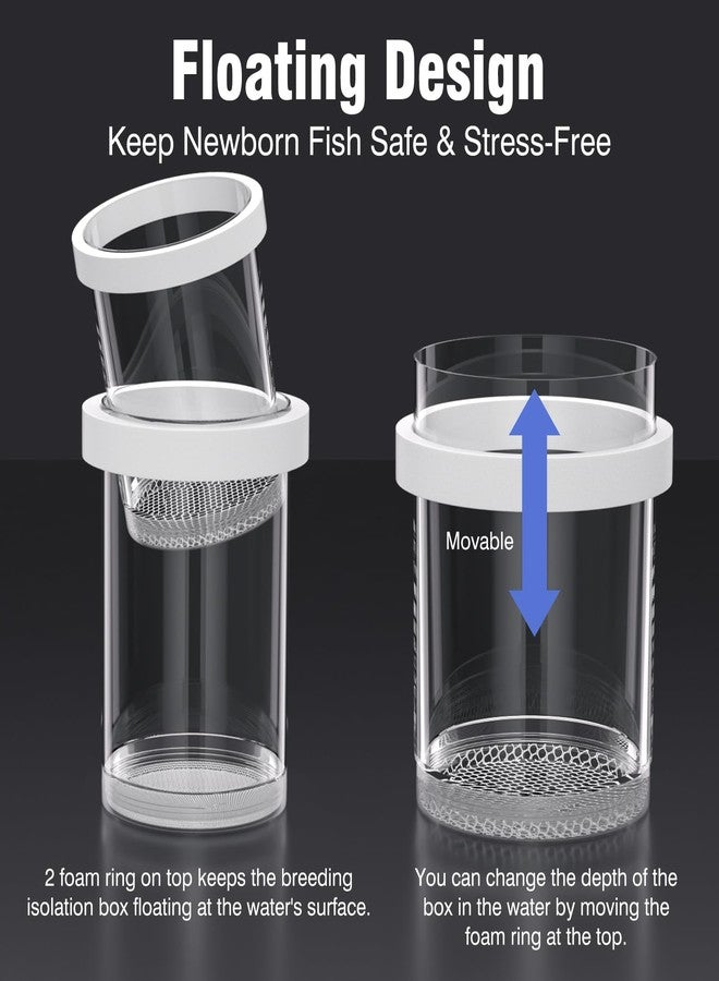 FKSC Floating Breeder Box for Fish Tank - Aquarium Isolation Separator Hatchery Incubator for Guppy, Betta, Clownfish, Coral, Baby & Injured Fish - Image 4